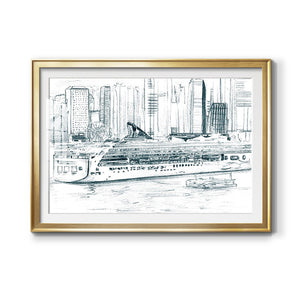 Ferryboats II - Modern Framed Art Print