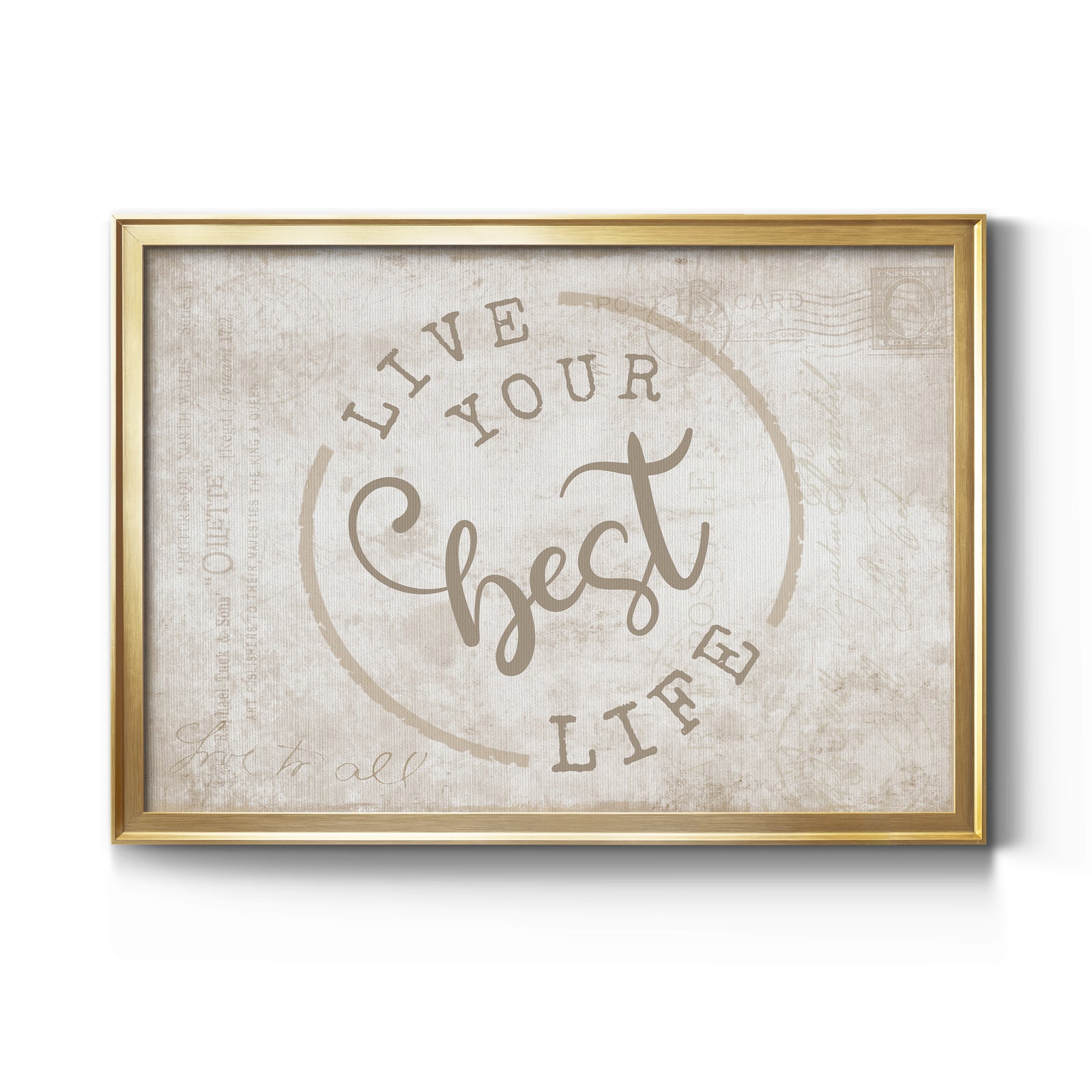 Best Life - Modern Framed Canvas Print