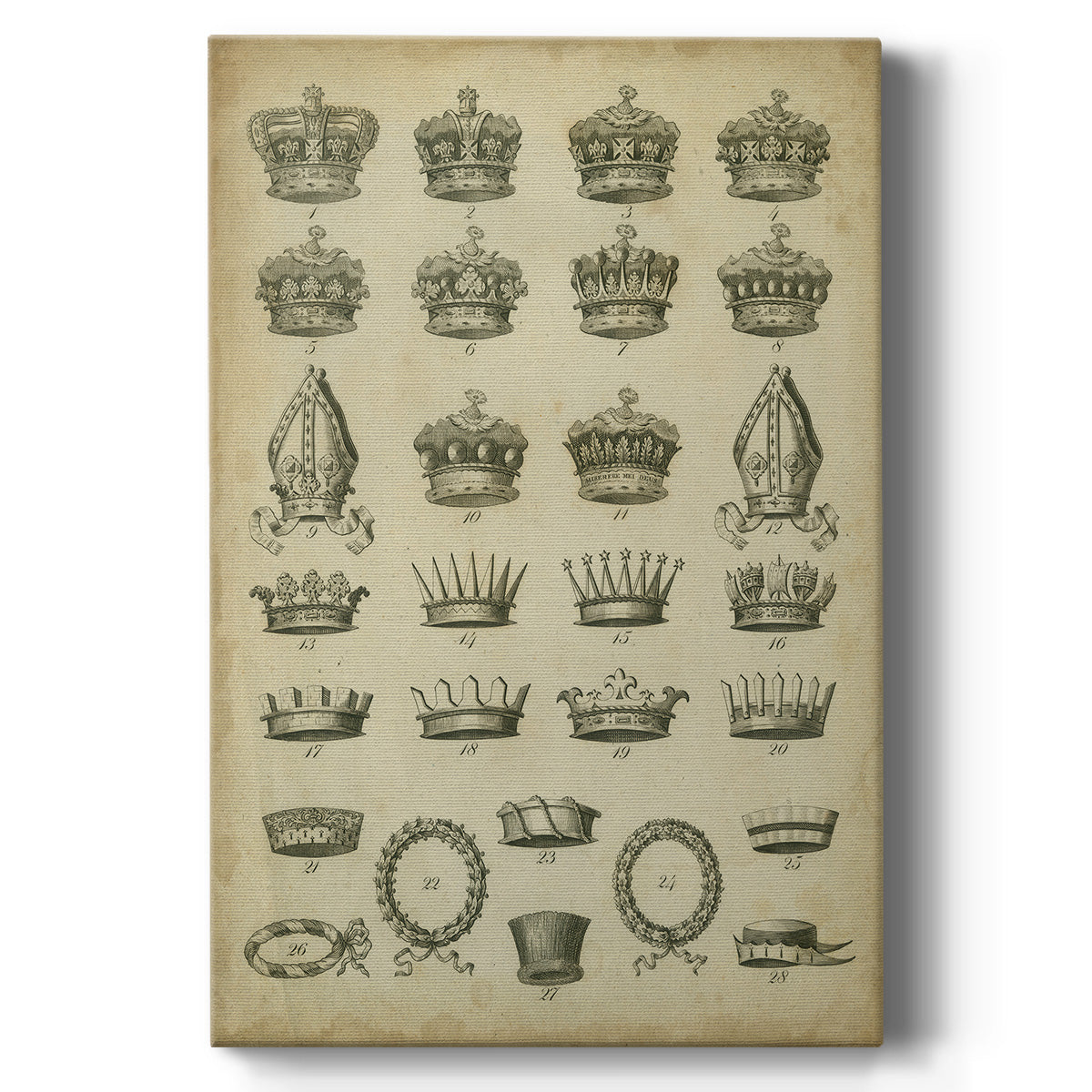 Heraldic Crowns & Coronets IV - Canvas Art Print