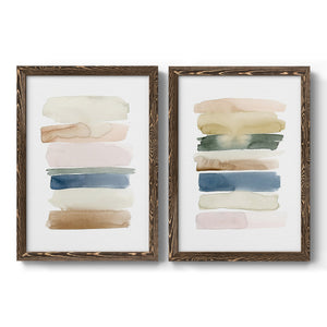 Faint Swatches I - Premium Framed Canvas 2 Piece Set - Ready to Hang