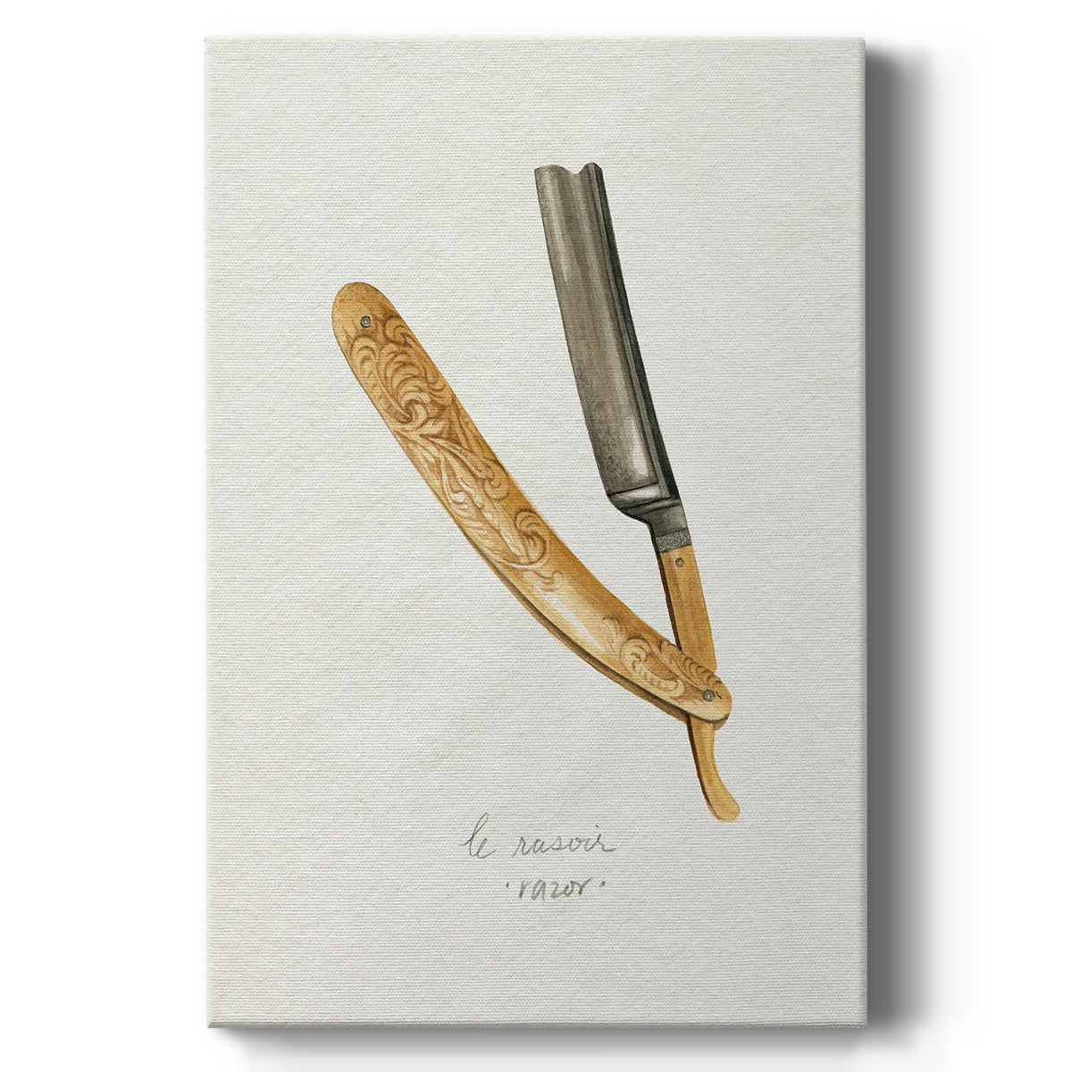 Gilded Toiletries I - Canvas Art Print