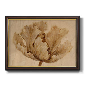 Sepia Tulip on Birch I Premium Framed Canvas- Ready to Hang