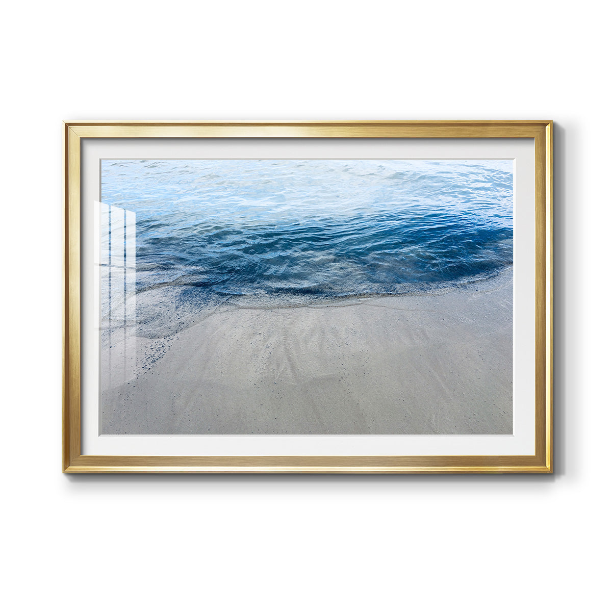 Aegean Blue Water - Modern Framed Art Print