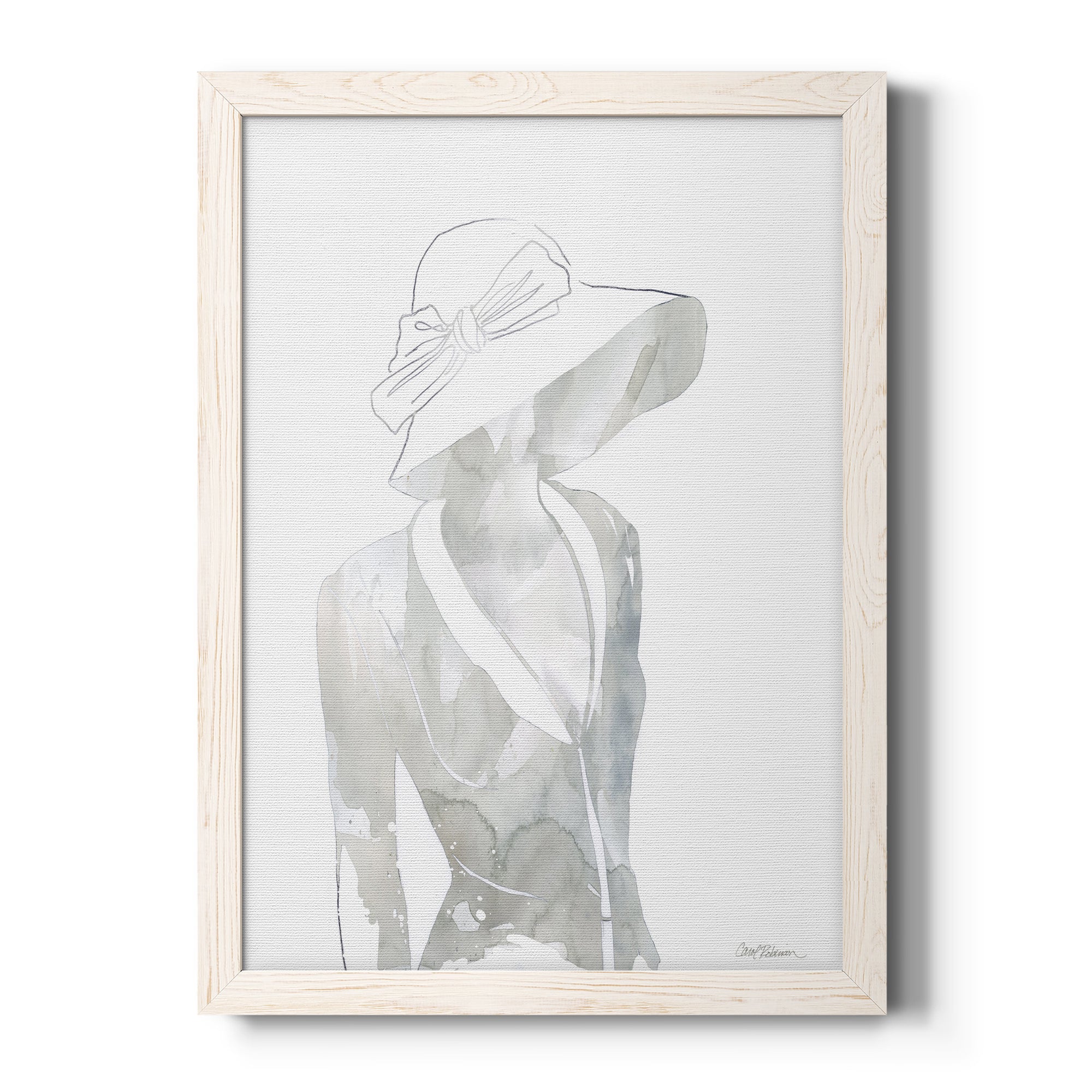 Fashion Cover II - Premium Canvas Framed in Barnwood - Ready to Hang