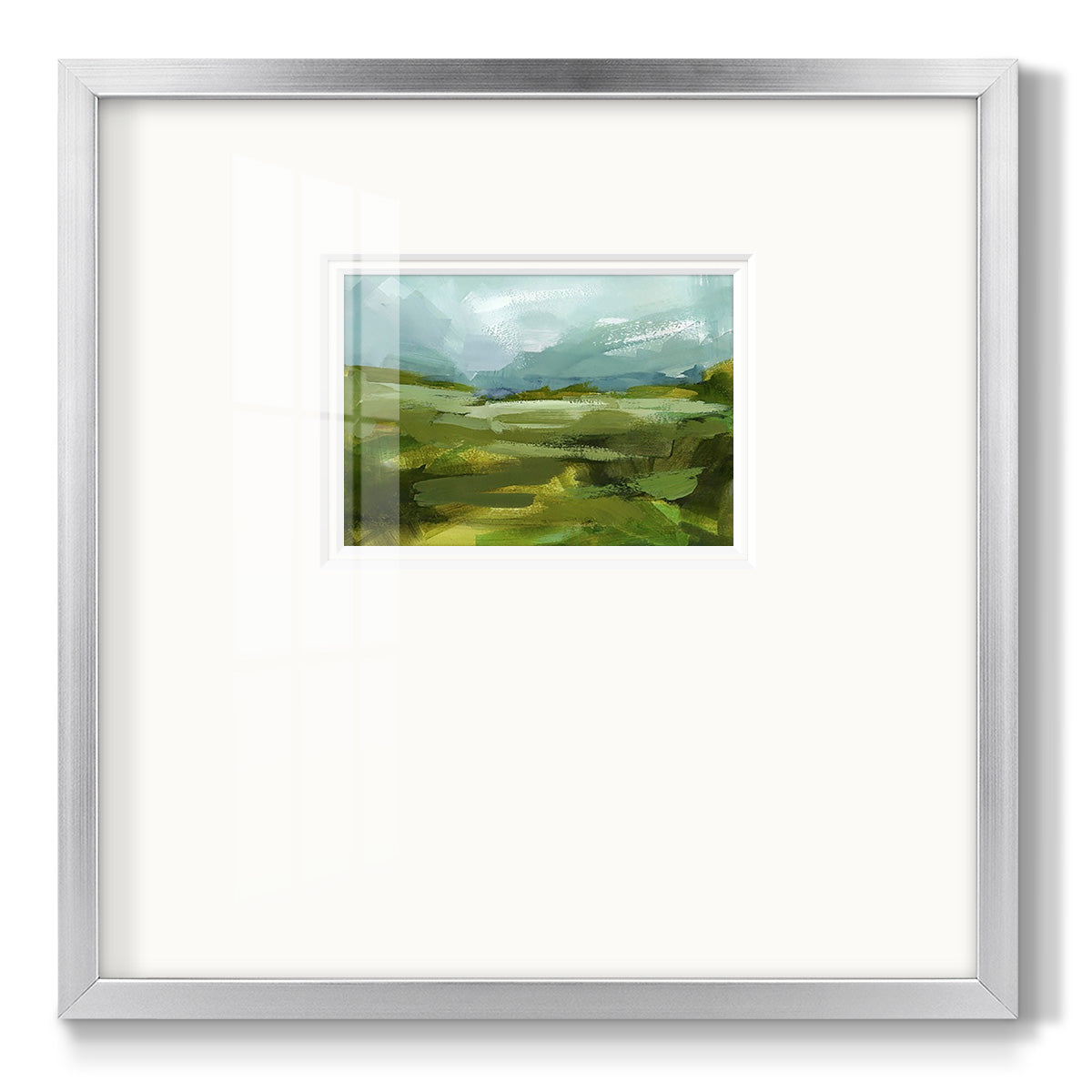 Emerald View II Premium Framed Print Double Matboard