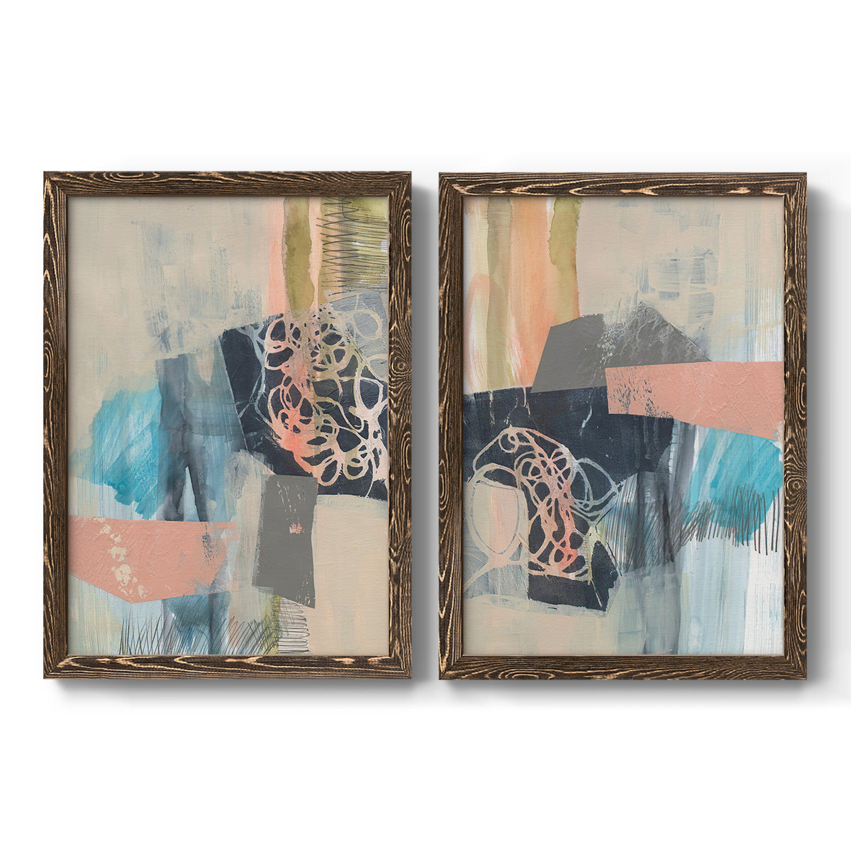 Reductive I - Premium Framed Canvas 2 Piece Set - Ready to Hang
