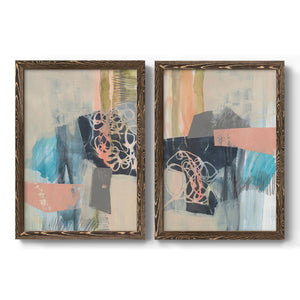 Reductive I - Barnwood Framed Canvas Set