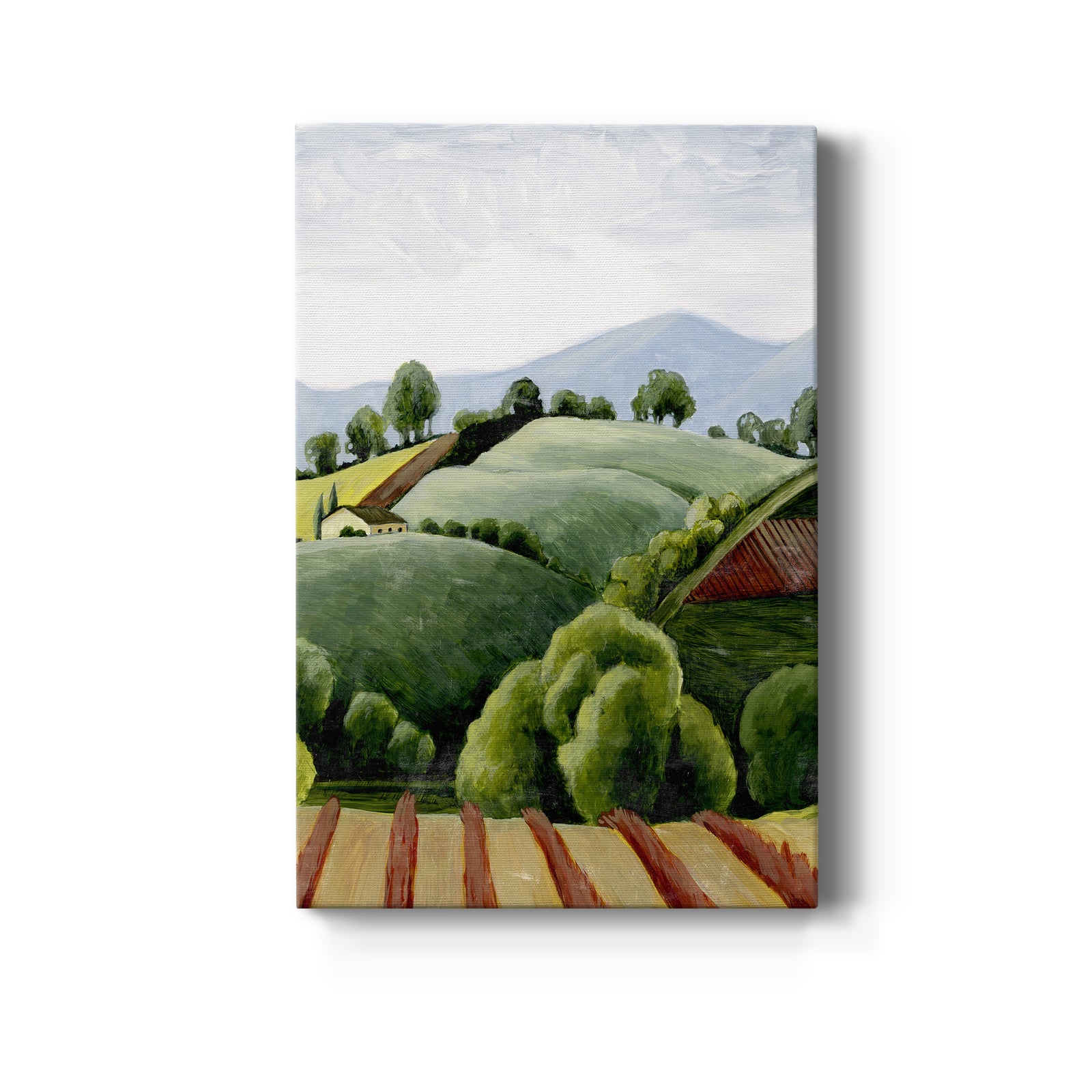 Tuscan Valley Sketch I - Canvas Art Print