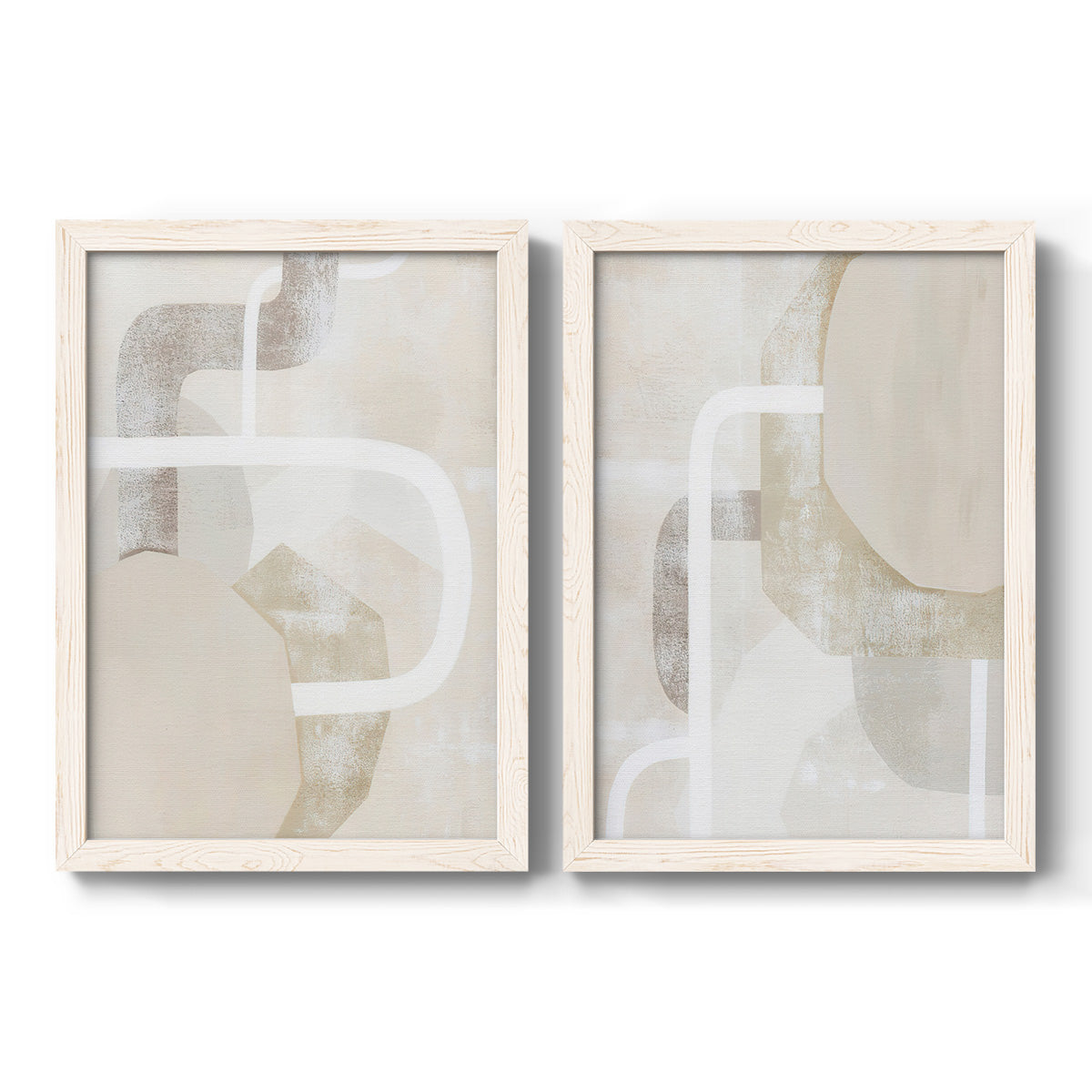 Quiet Affection I - Barnwood Framed Canvas Set