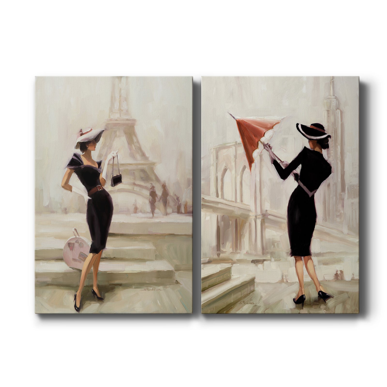 Love, From Paris - Canvas Art Set
