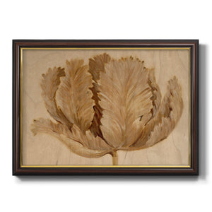 Sepia Tulip on Birch II Premium Framed Canvas- Ready to Hang