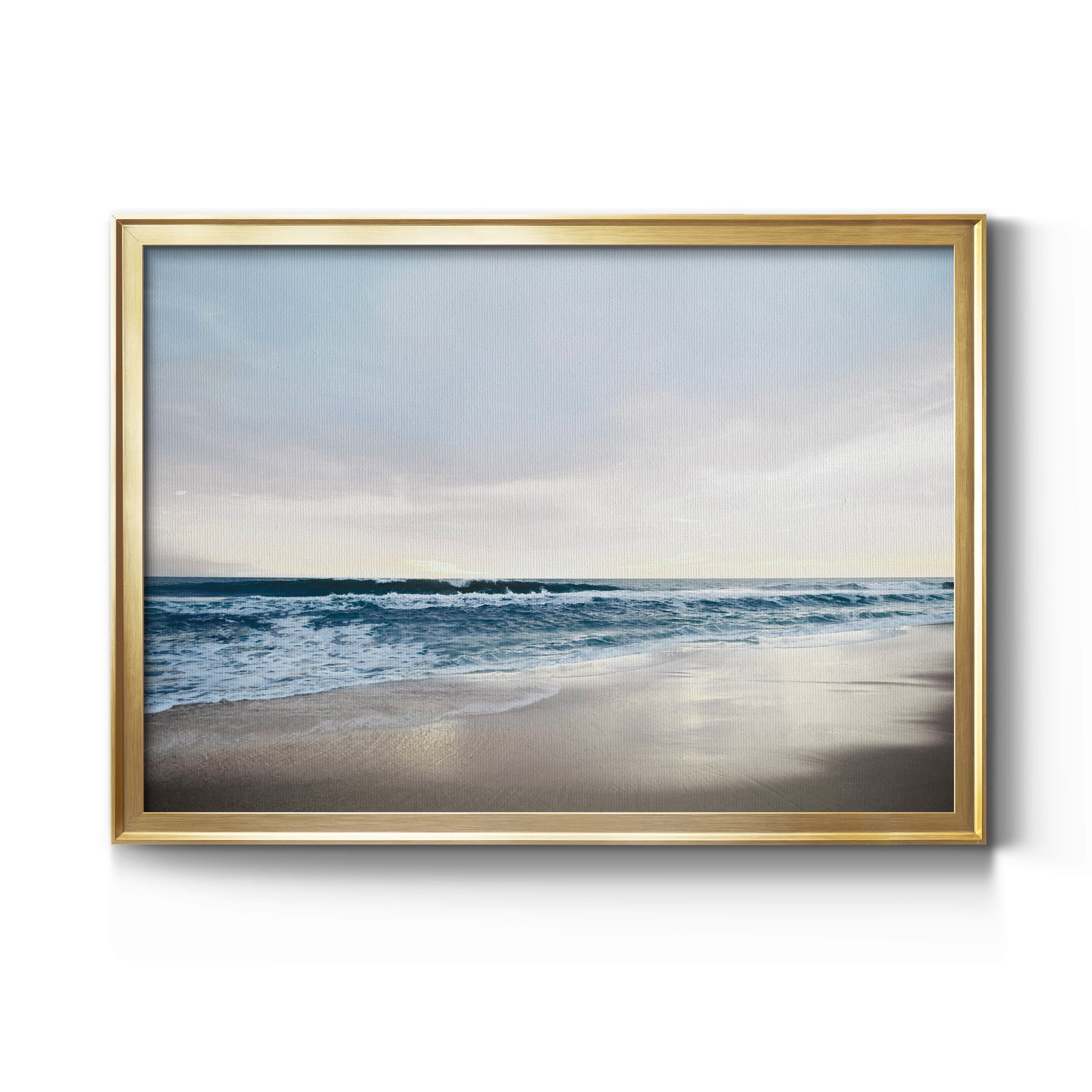 Shimmering Dawn - Modern Framed Canvas Print