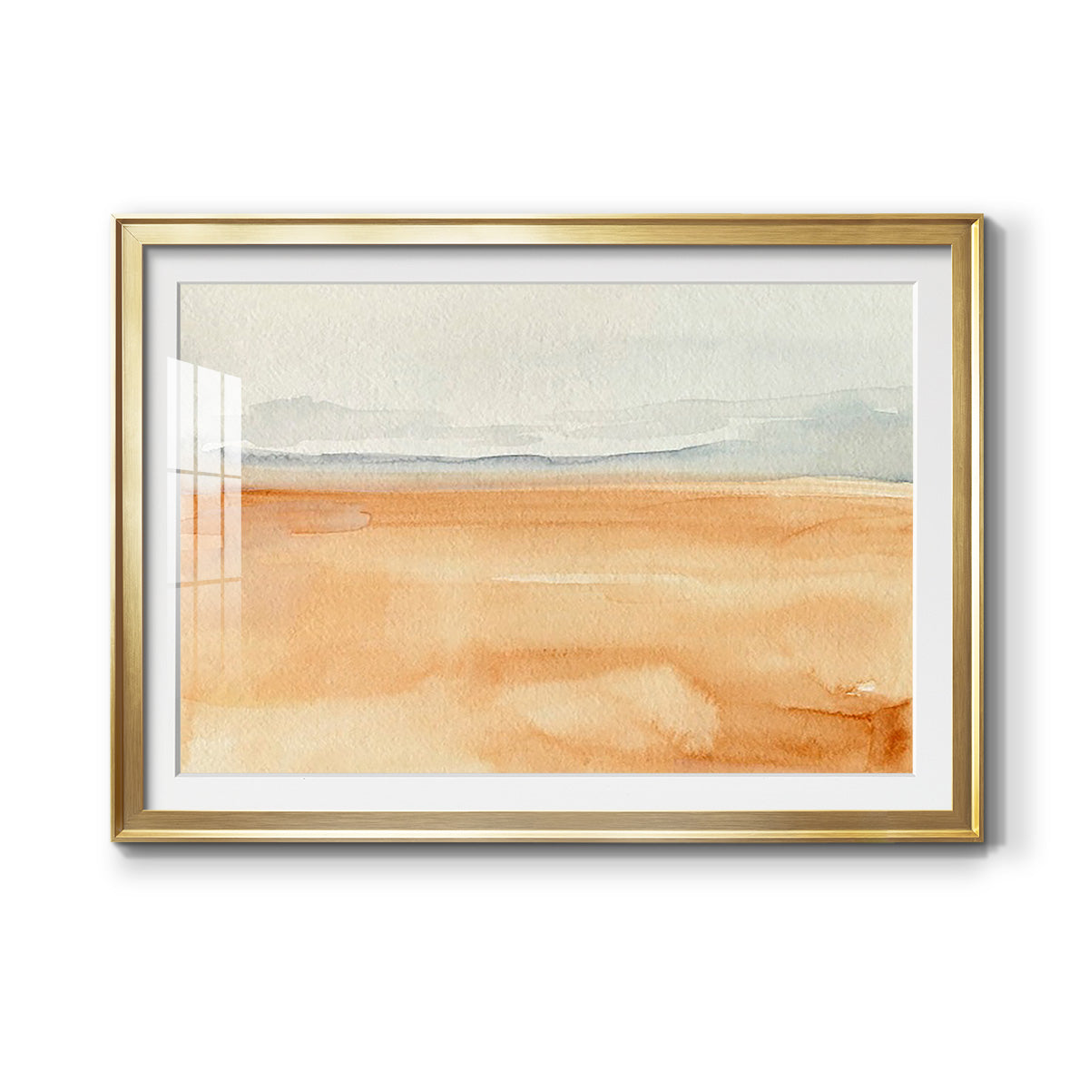 Ash Blue Horizon I - Modern Framed Art Print