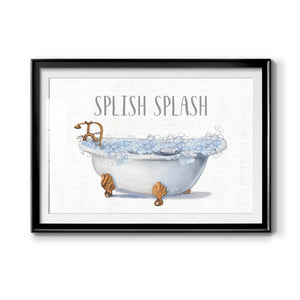 Splish Splash - Modern Framed Art Print