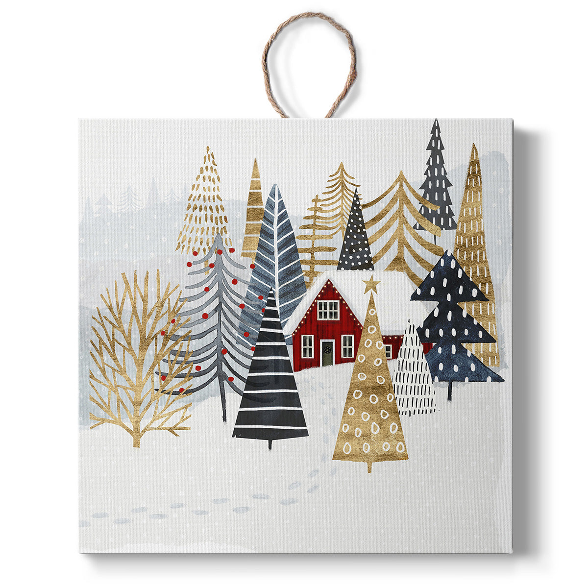 Christmas Chalet I, Handmade Ornament
