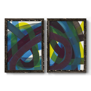 Cool Network I - Barnwood Framed Canvas Set