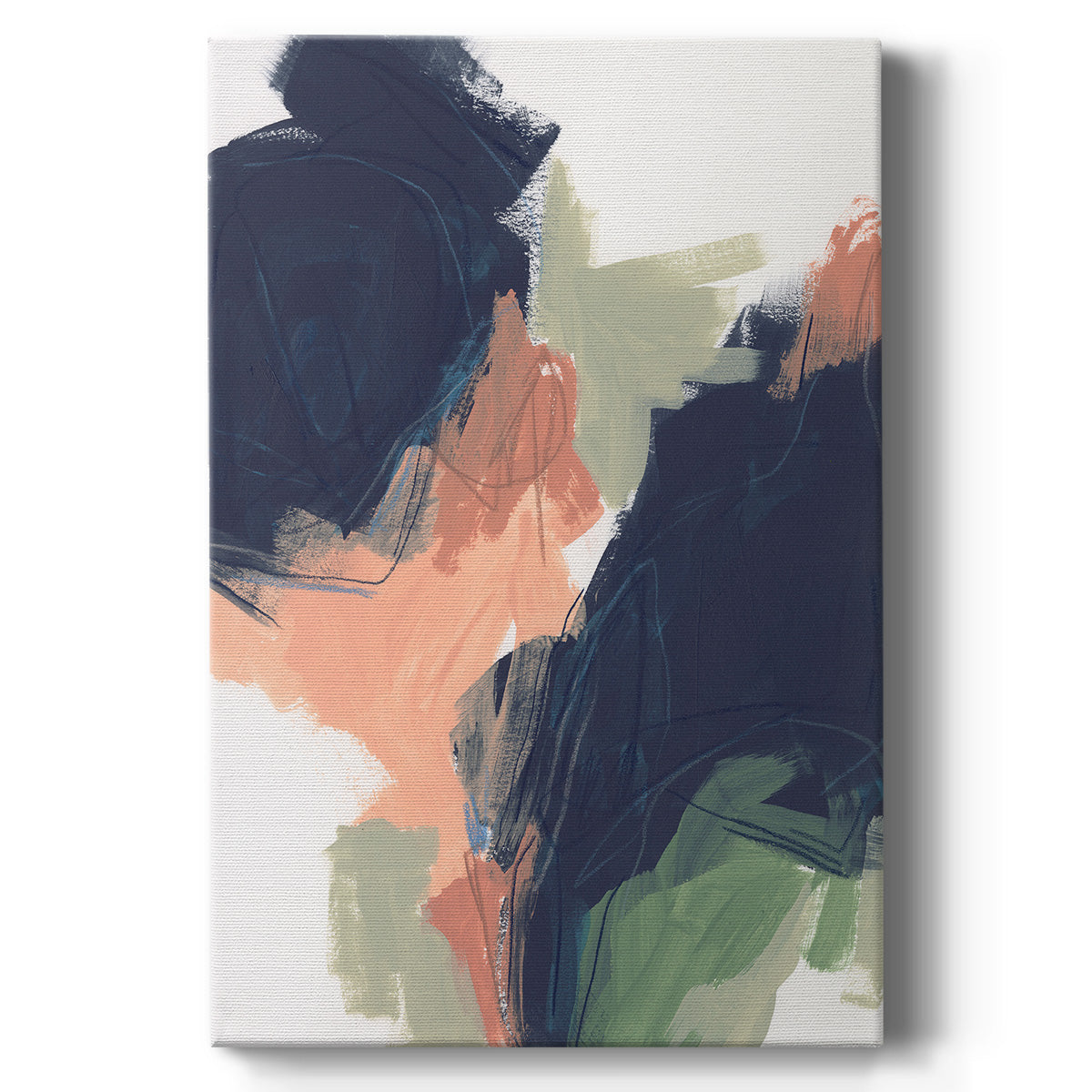 Indigo & Sienna Crescendo II - Canvas Art Print