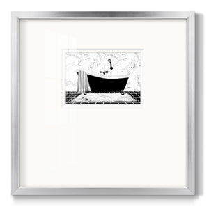 Modern Bath I Premium Framed Print Double Matboard