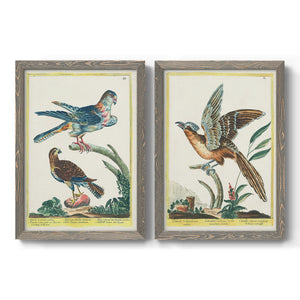 Pastel Birds III - Premium Framed Canvas 2 Piece Set - Ready to Hang