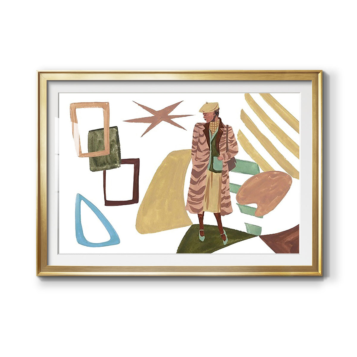 Vintage Vibes I - Modern Framed Art Print