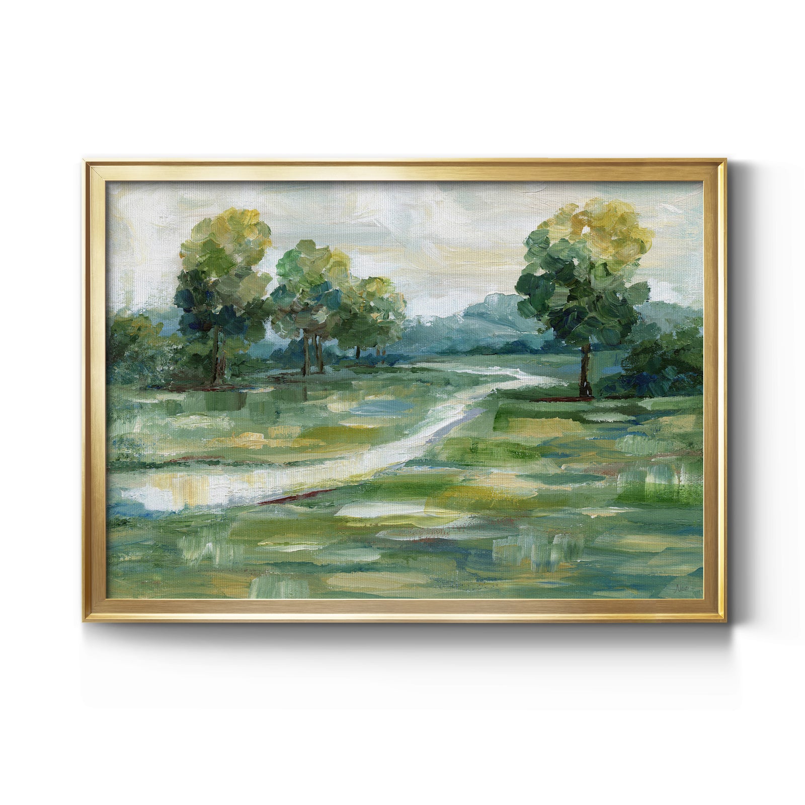 Summer Light - Modern Framed Canvas Print