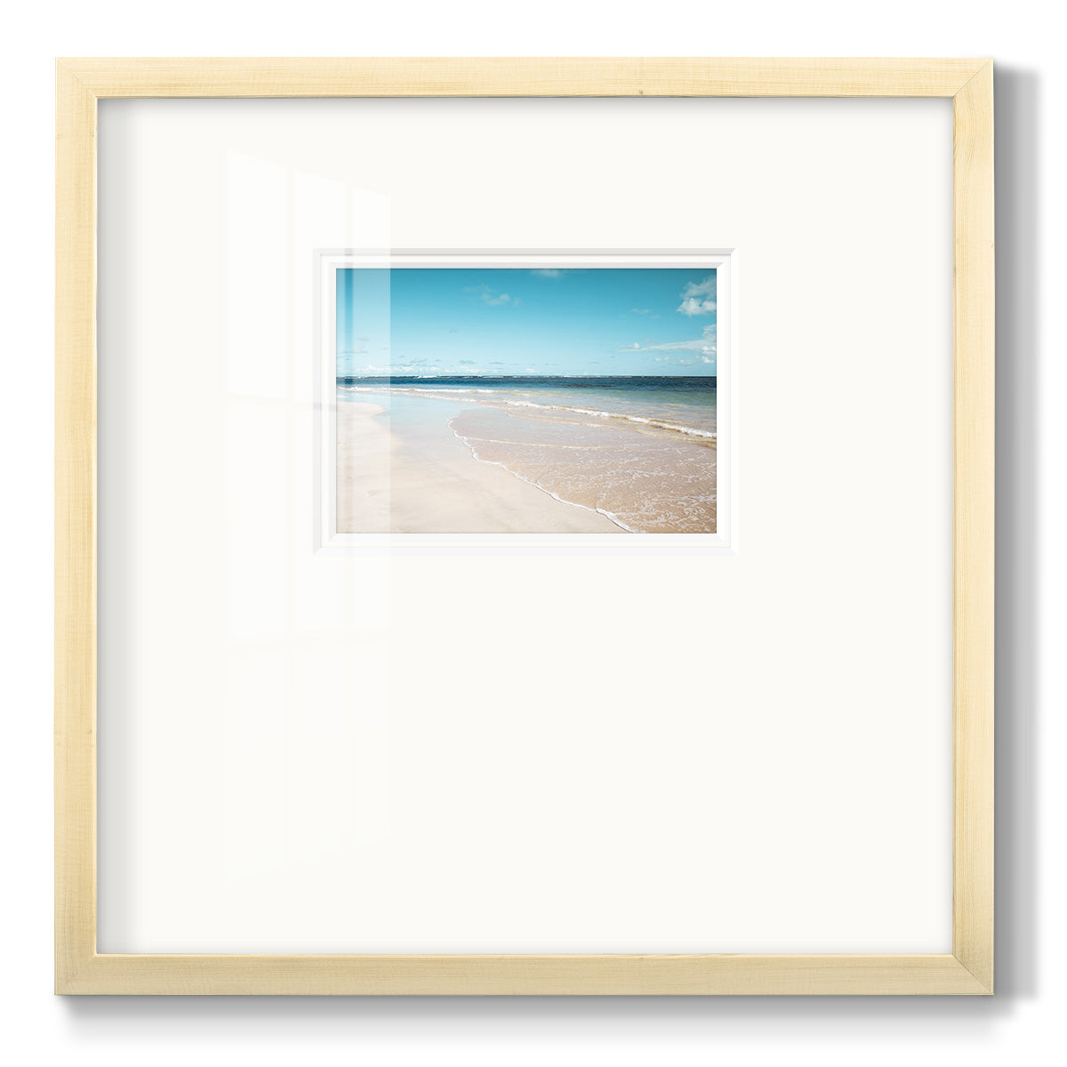 Sugar Sand Beach Premium Framed Print Double Matboard