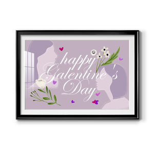 Happy Galentine's Day Collection A - Modern Framed Art Print