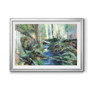 Rambling Blues - Modern Framed Art Print