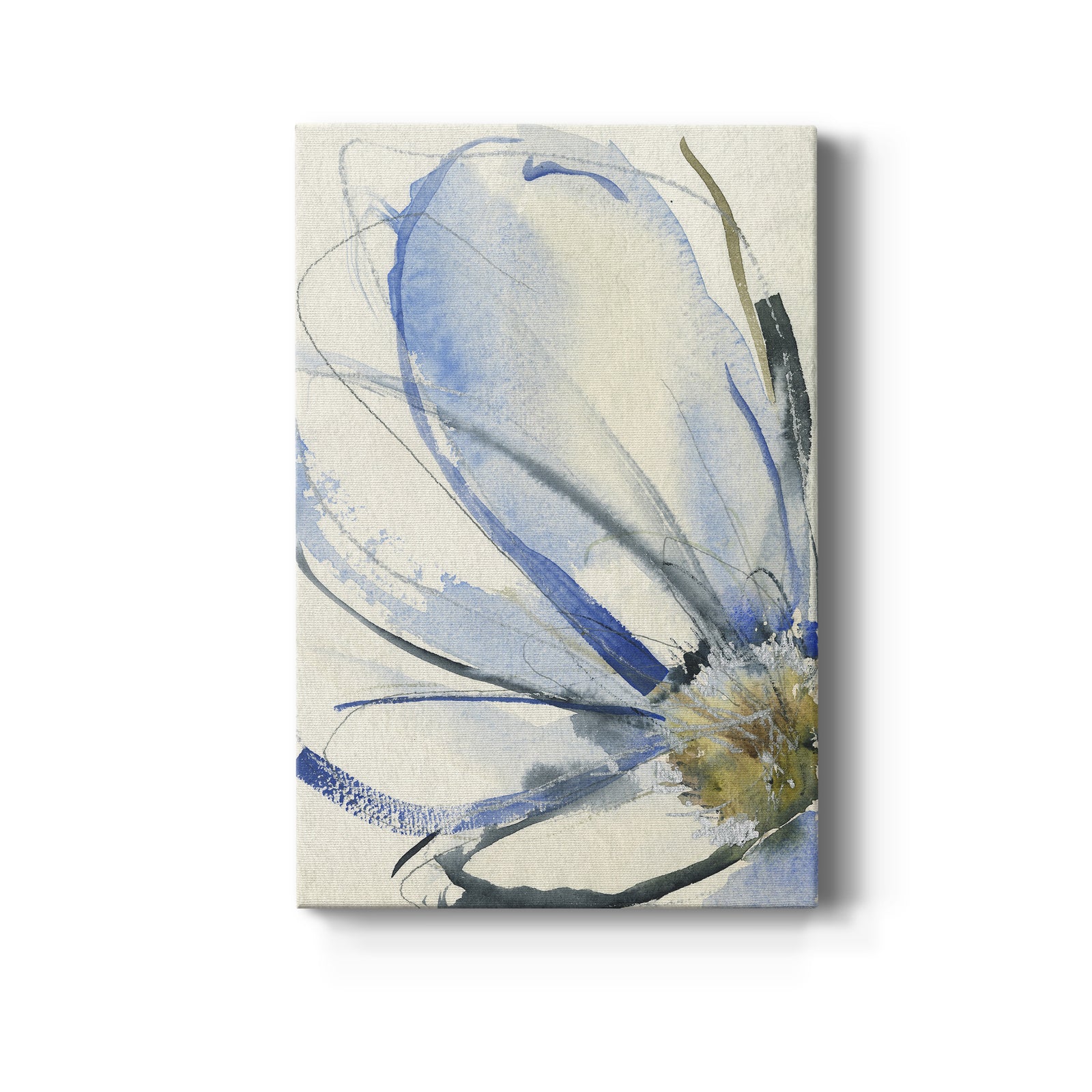 Cobalt & Paynes Petals I - Canvas Art Print