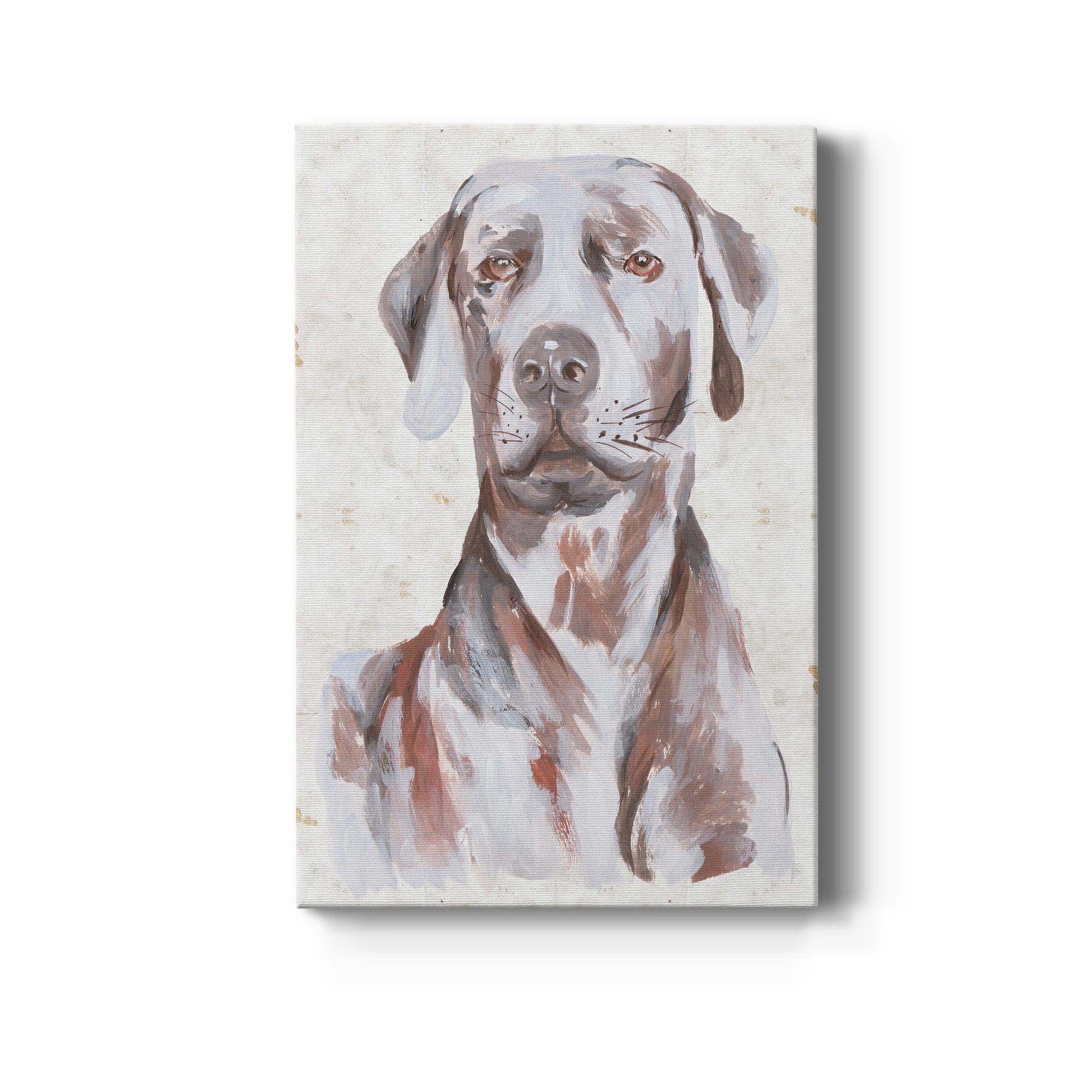 Sitting Dog I Premium Gallery Wrapped Canvas - Ready to Hang