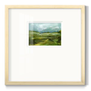 Emerald View II Premium Framed Print Double Matboard