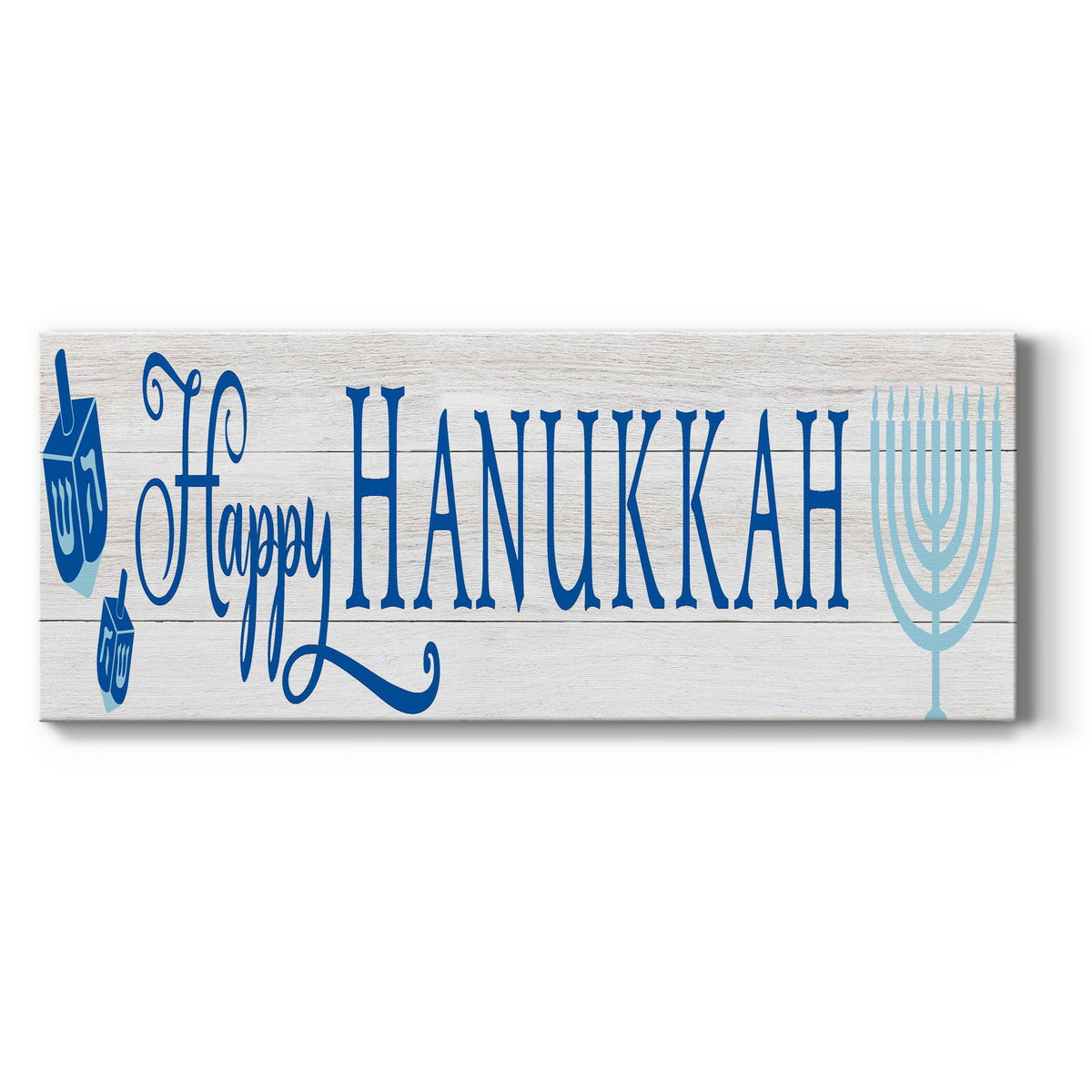 Happy Hanukkah - Canvas Art Print