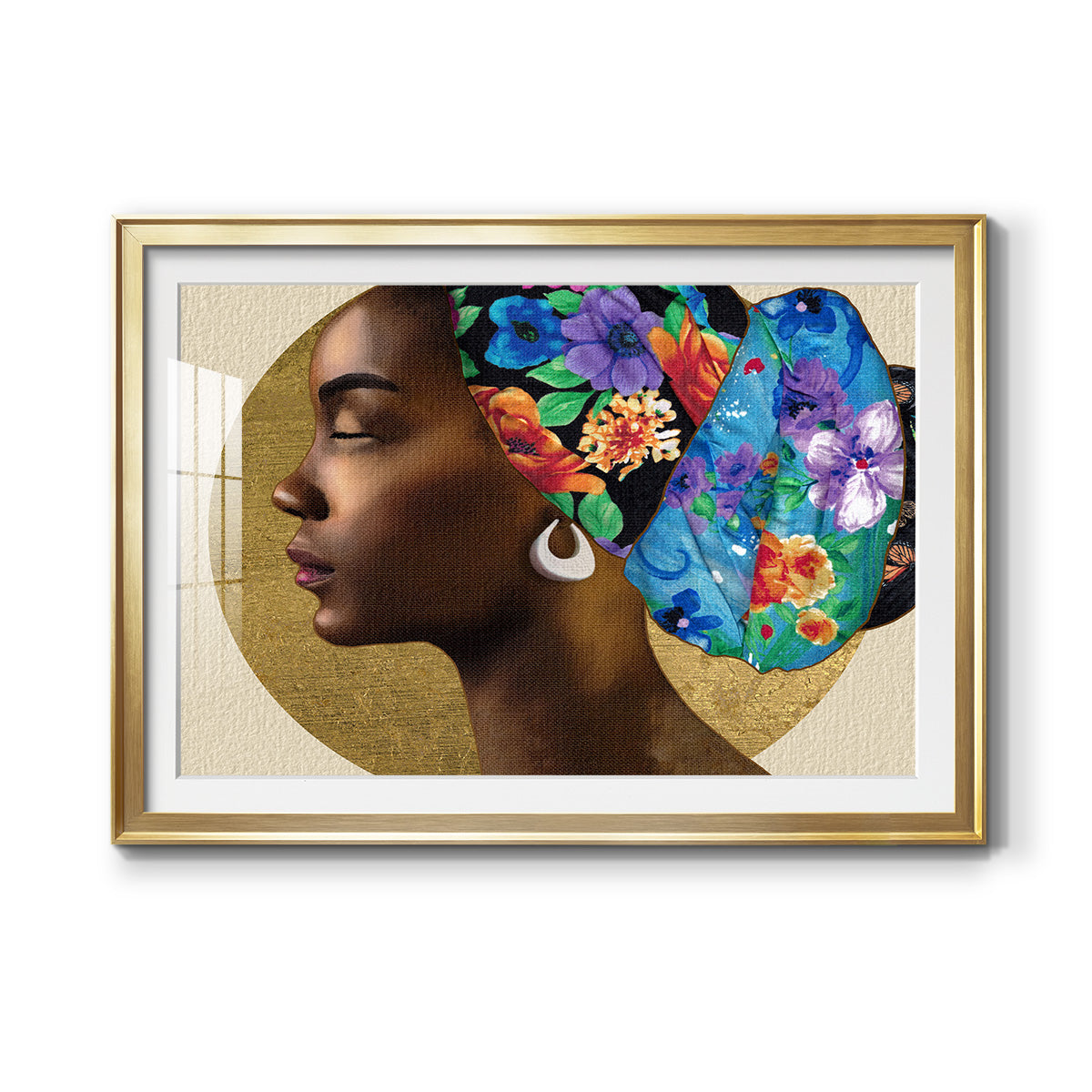 Golden Lady II - Modern Framed Art Print