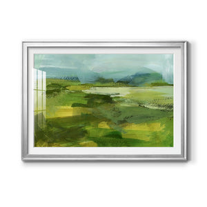 Emerald View IV - Modern Framed Art Print