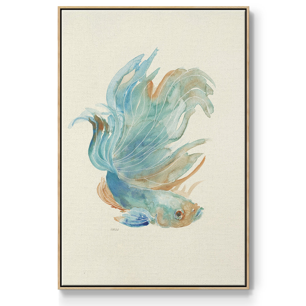 Betta I - Framed Premium Gallery Wrapped Canvas L Frame - Ready to Hang