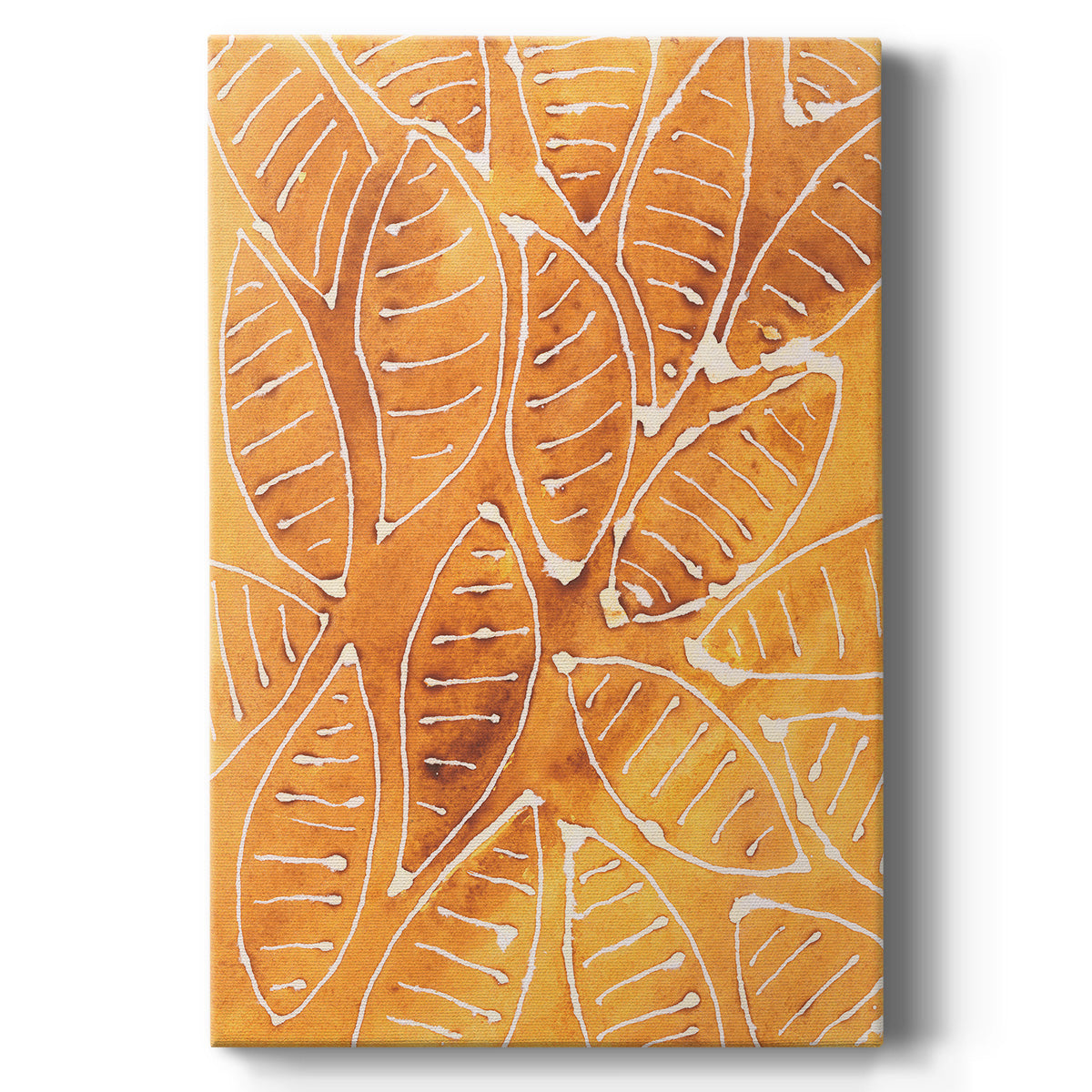 Stylized Leaf Shapes II - Canvas Art Print