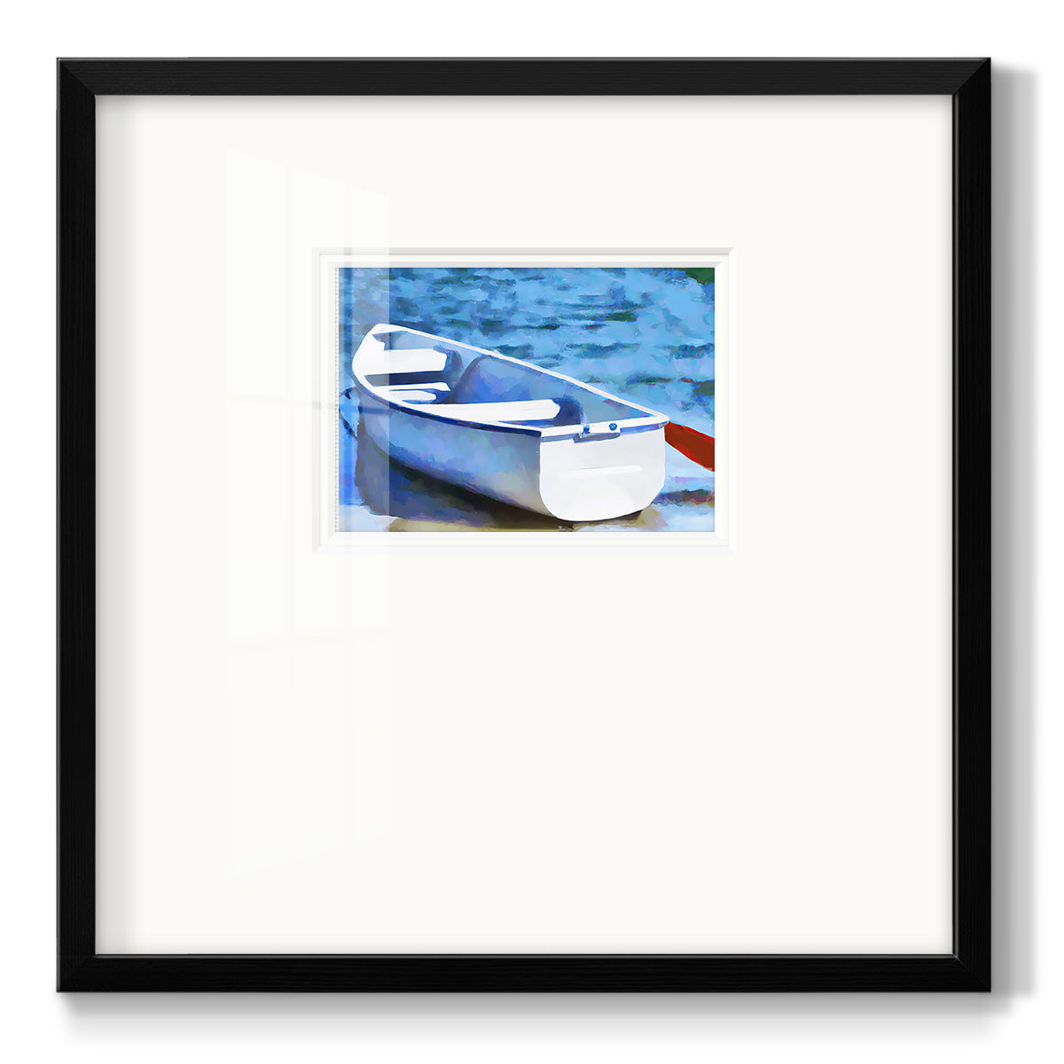 Colorful Rowboat II Premium Framed Print Double Matboard