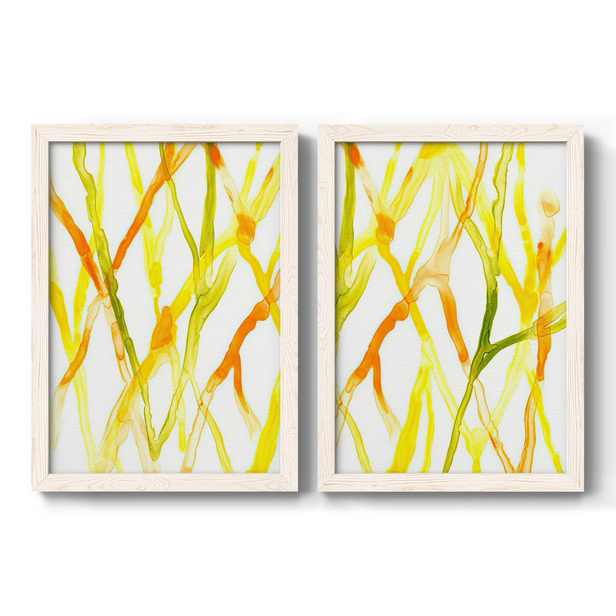 Runnel III - Premium Framed Canvas 2 Piece Set - Ready to Hang