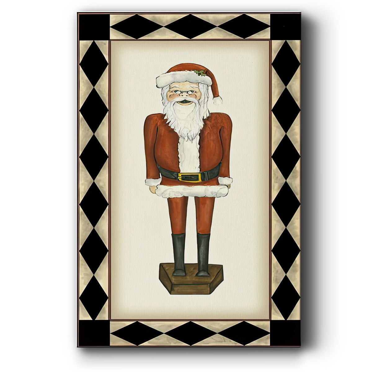 Jolly Santa - Gallery Wrapped Canvas