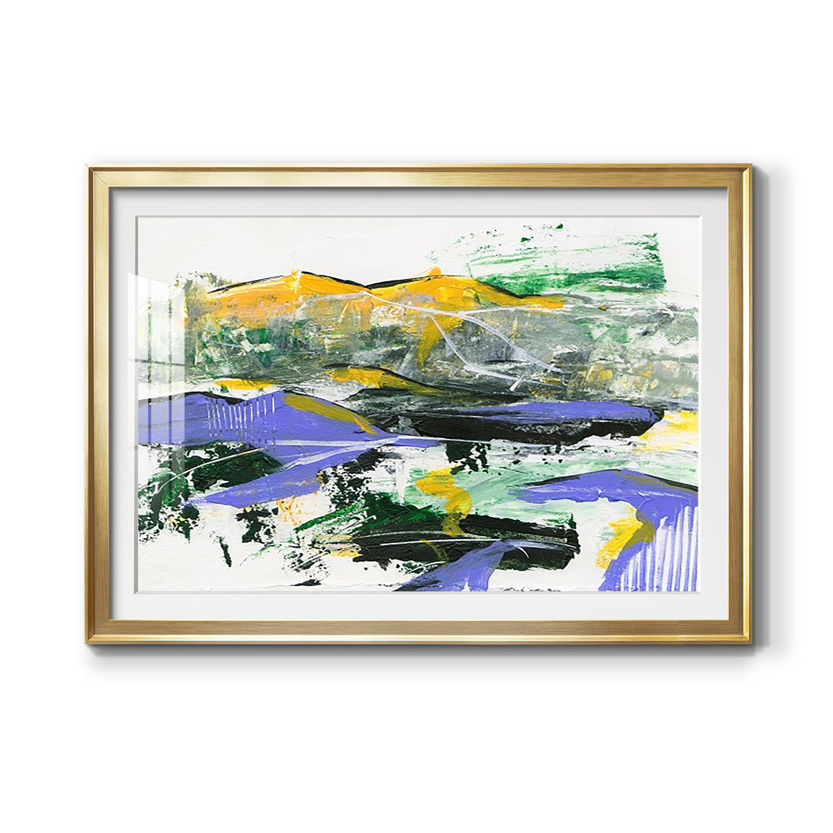 Silent Mountain III - Modern Framed Art Print