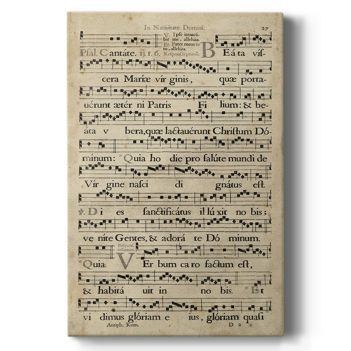 Vellum Songbook IV - Canvas Art Print