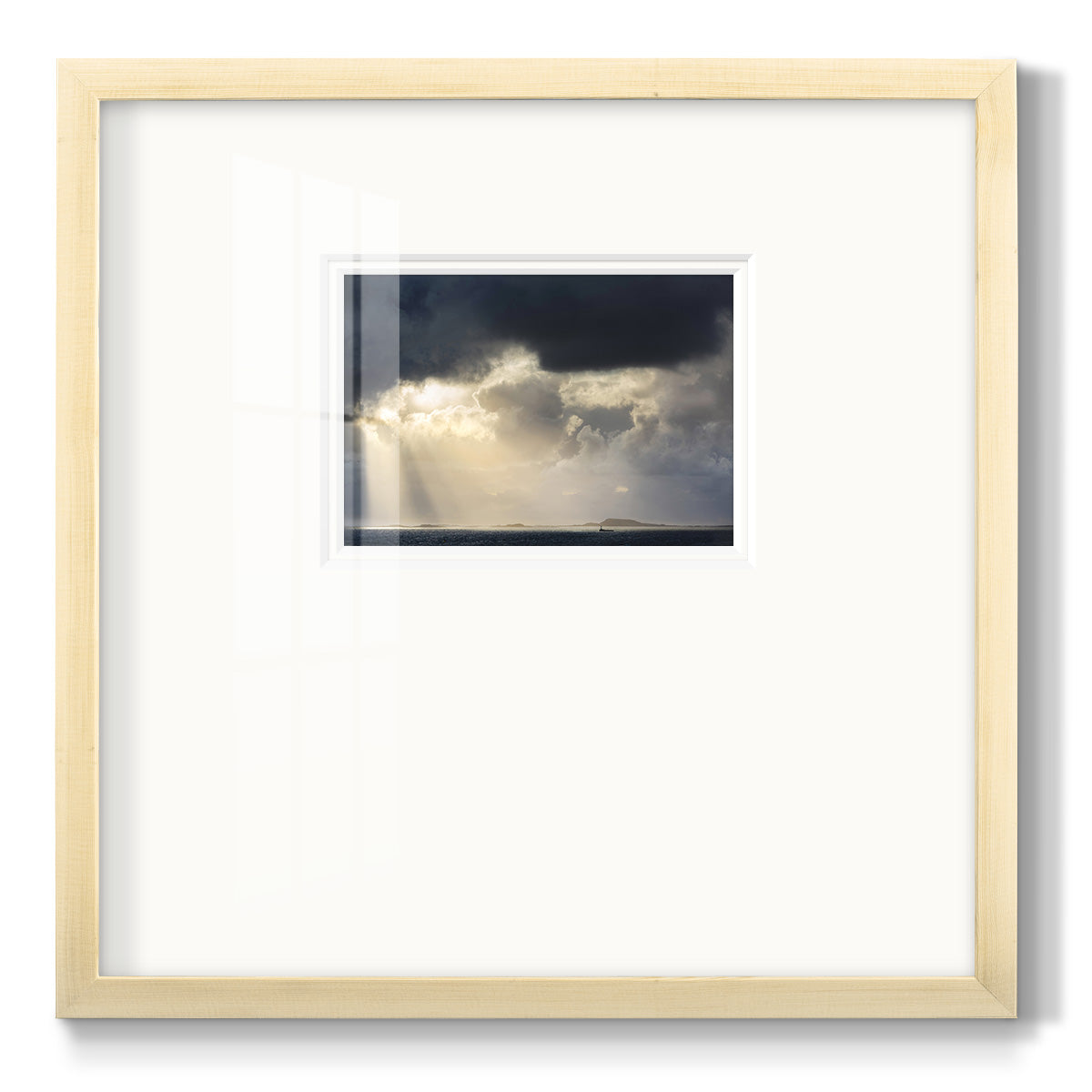 Rays of Light- Premium Framed Print Double Matboard