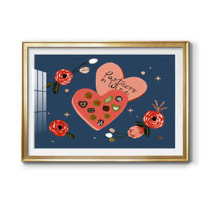 Happy Galentine I - Modern Framed Art Print
