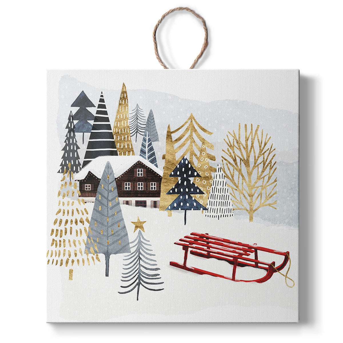 Christmas Chalet II, Handmade Ornament