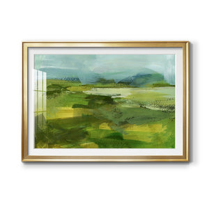 Emerald View IV - Modern Framed Art Print
