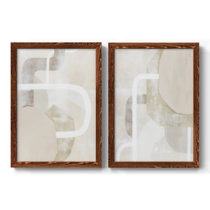 Quiet Affection I - Barnwood Framed Canvas Set