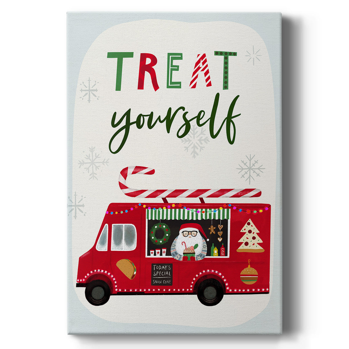 Santa's Foodtruck Collection B - Canvas Art Print
