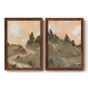 Hillside Walking Path I - Barnwood Framed Canvas Set