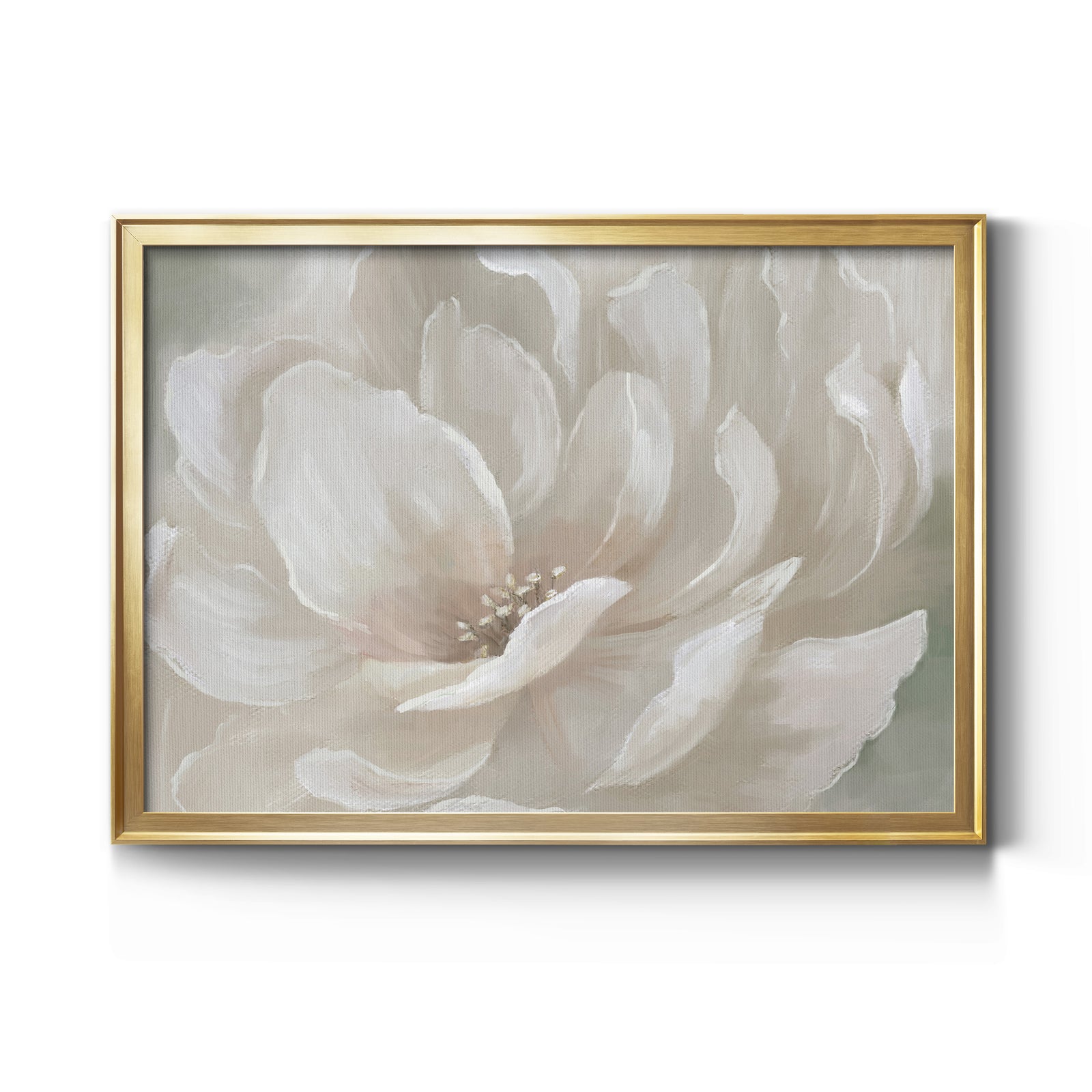 Peach Perfect - Modern Framed Canvas Print