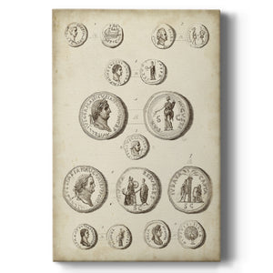 Antique Roman Coins III Premium Gallery Wrapped Canvas - Ready to Hang